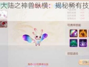 梦想新大陆之神兽纵横：揭秘稀有技能的神秘面纱