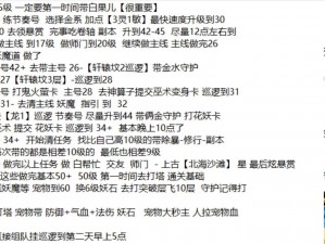 问道手游：高效升级攻略，快速刷怪搭配推荐，助你飞速提升等级