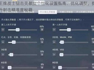 王牌战士狙击灵敏度个性化设置指南：优化调整，提升射击精准度秘籍