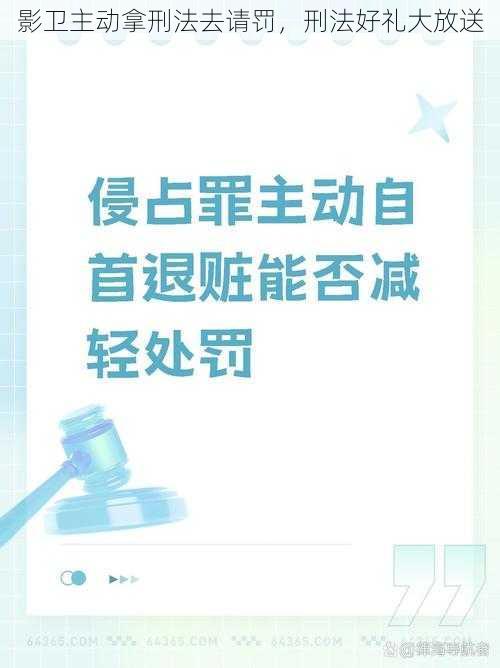 影卫主动拿刑法去请罚，刑法好礼大放送