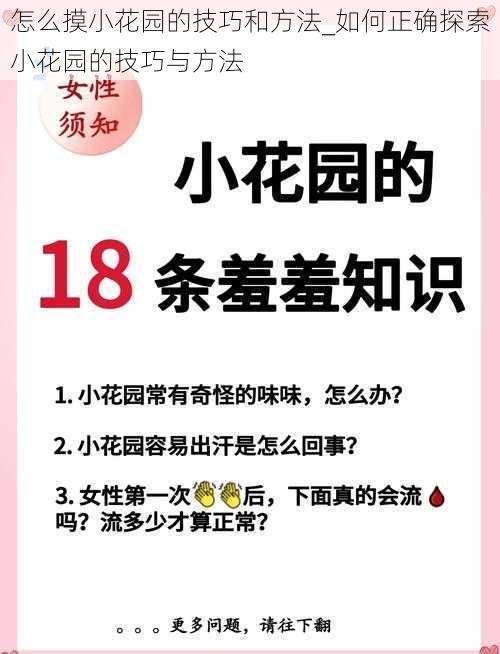 怎么摸小花园的技巧和方法_如何正确探索小花园的技巧与方法