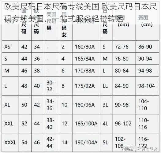 欧美尺码日本尺码专线美国 欧美尺码日本尺码专线美国，一站式服务轻松转运