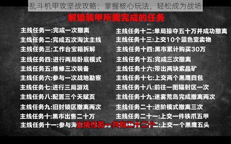 荒野乱斗机甲攻坚战攻略：掌握核心玩法，轻松成为战场霸主