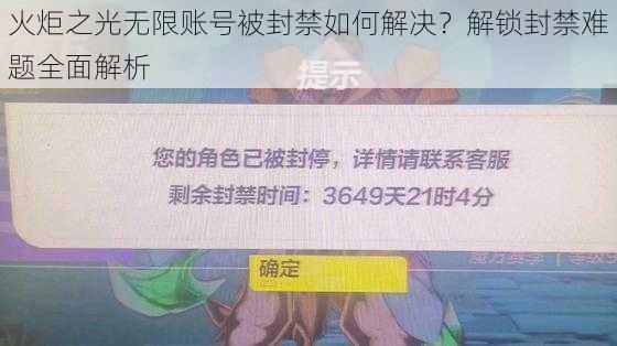 火炬之光无限账号被封禁如何解决？解锁封禁难题全面解析