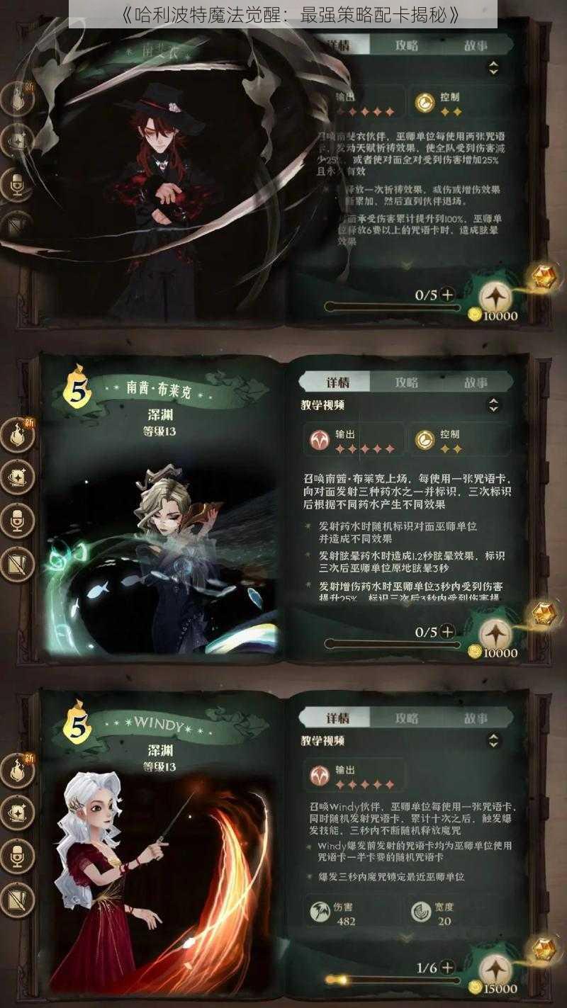 《哈利波特魔法觉醒：最强策略配卡揭秘》