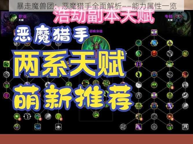 暴走魔兽团：恶魔猎手全面解析——能力属性一览