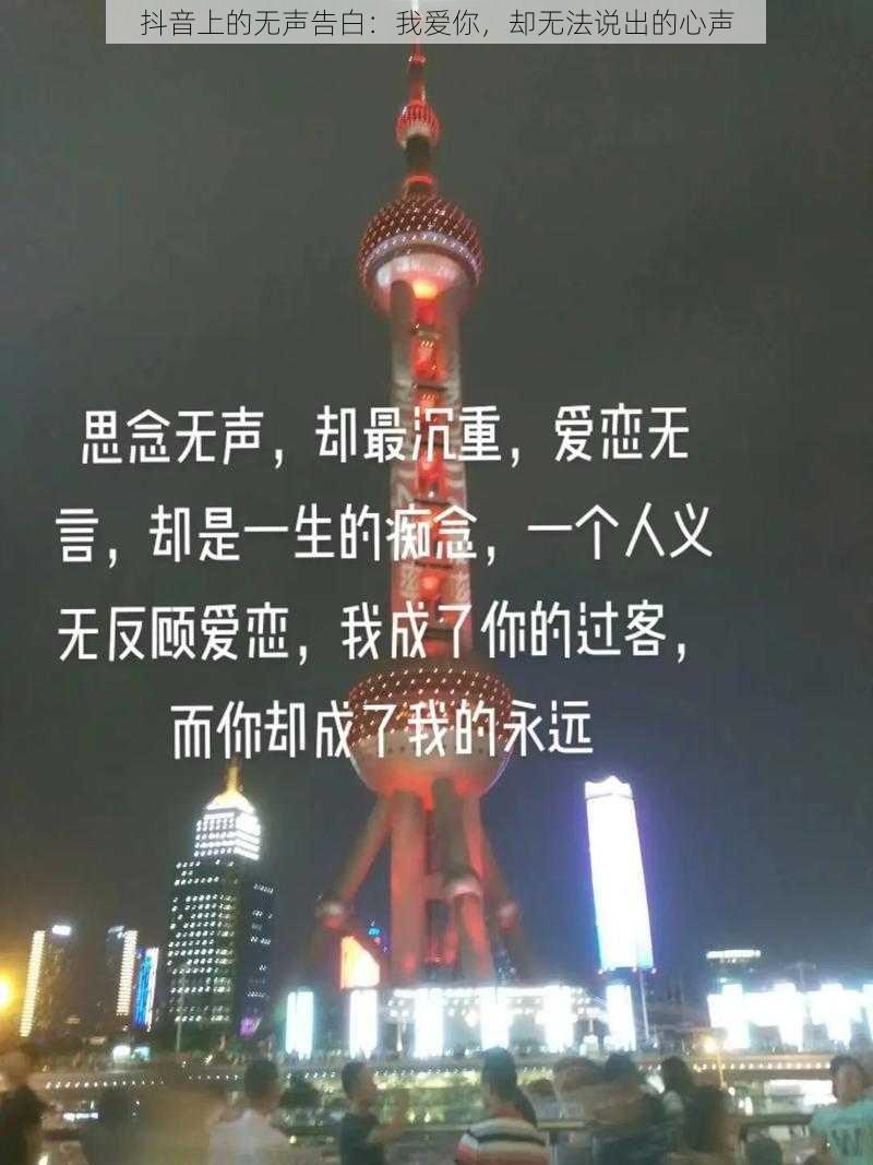 抖音上的无声告白：我爱你，却无法说出的心声