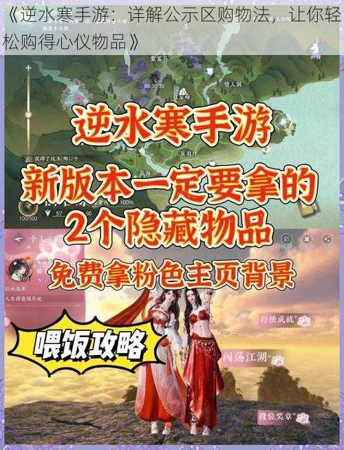 《逆水寒手游：详解公示区购物法，让你轻松购得心仪物品》