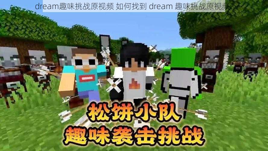 dream趣味挑战原视频 如何找到 dream 趣味挑战原视频？