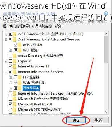 windowsserverHD(如何在 Windows Server HD 中实现远程访问？)