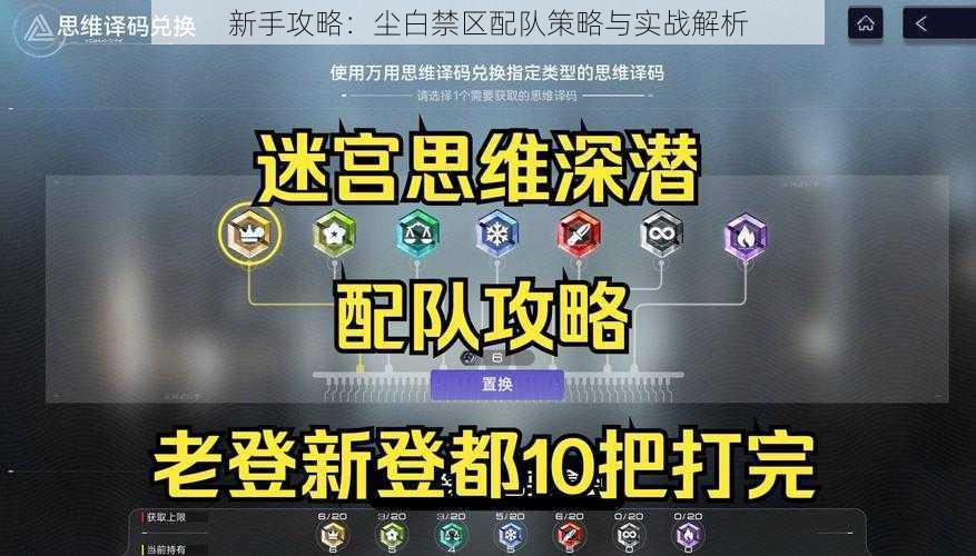 新手攻略：尘白禁区配队策略与实战解析