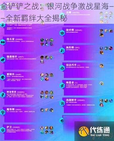 金铲铲之战：银河战争激战星海——全新羁绊大全揭秘